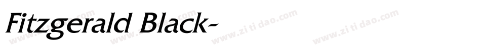 Fitzgerald Black字体转换